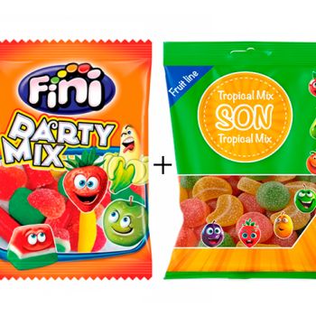 .GF. Party Mix 100 gr. ( 0.44€ ) + GS. Tropical Mix 80 gr. ( 0.398 € )