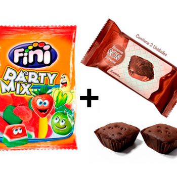 GF. Party Mix 100 gr. ( 0.43 € ) + Brownie SON 50 gr. ( 0.368 € )