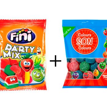 GF. Party Mix 100 gr. - Caja 12 unidades + GS. Colours 80 gr. - Caja 16 Unidades