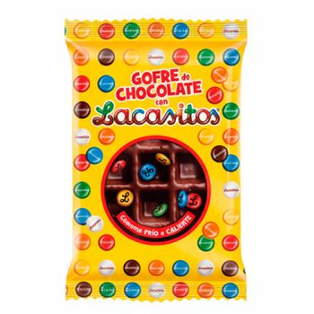 Gofre LACASITOS, bañado en Choco  80 gr. - Caja 12 unidades