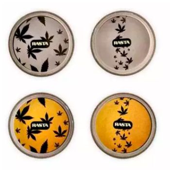 Grinder Oro - Plata en estuche individual para vending - 6 cm  - 2 partes