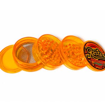 Grinder Psicodélico  6cm Rasta - 5 Partes