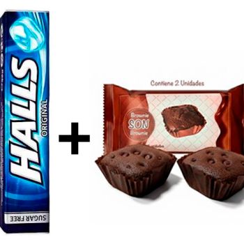 Halls Original - Caja 20 Unidades ( 0.396 € ) + Brownie SON 50 gr. - Caja 20 Unidades ( 0.368 € )