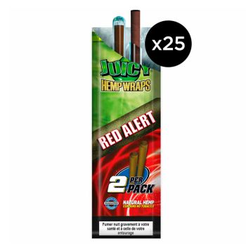 Hemp Wrap Juicy Red Alert (pack 2 unidades) - Caja 25 unidades