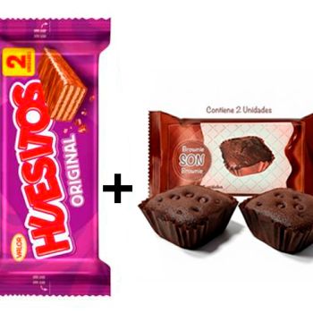 Huesitos Doble Original 40 gr. ( 0.41 € )  + Brownie SON 50 gr. ( 0.368 € )