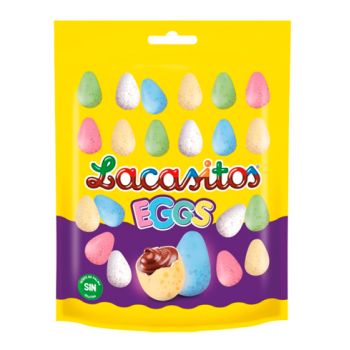 Lacasitos Eggs Doypack - Huevos de Chocolate 110 gr. - Caja 9 Unidades