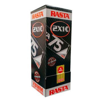 Librito Rasta 75 Negro 78 mm. - Caja 200 unidades