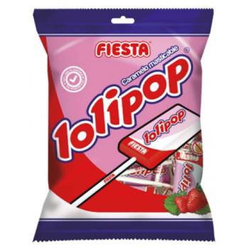 Lolipop Fresa 4 unidades/bolsa - Caja de 15 unidades