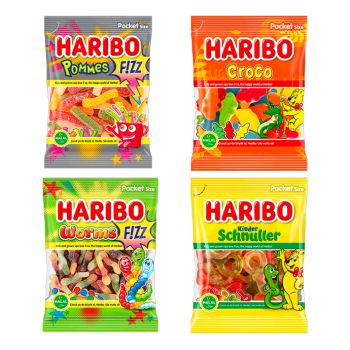 Lote Surtido Haribó 100 gr. - Caja 36 Unidades