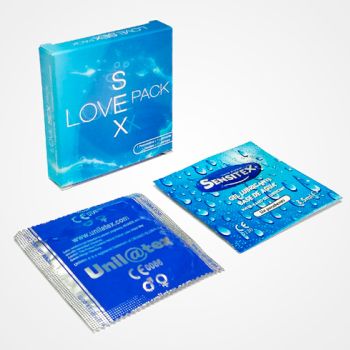 Love Sex Pack de Condón + Lubricante - Caja 48 Unidades para Vending al por Mayor 2