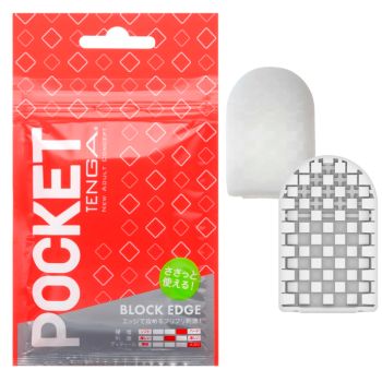 Masturbador Pocket Tenga Block Edge - Pack de 6 unidades