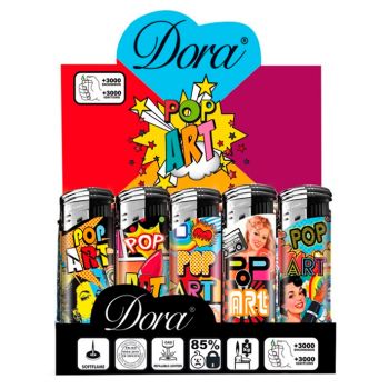 Mechero Electrónico Dora Serigrafiado - Caja 50 unidades