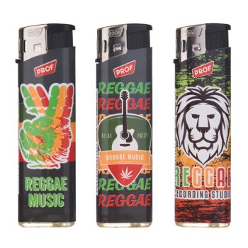 Mechero Electrónico Reggae - Caja de 50 unidades
