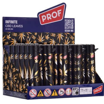 Mechero piedra CBD Leaves - Caja de 25 unidades