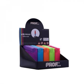 Mechero Windproof Flamy Fluor - Caja de 50 unidades