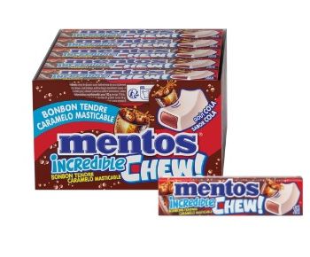 Mentos Incredible Chew Cola 45 gr. - Caja de 20 unidades