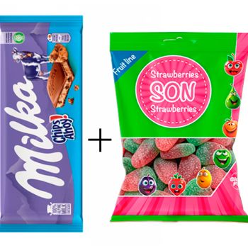 .Milka Chips Ahoy 100 gr. ( 0.78€ ) + GS. Strawberries 80 gr. ( 0.398 ) - PACK