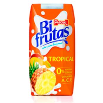Mini-Brick Bifrutas Tropical (Con Pajita) 200 ml. - Pack 18 UDS.