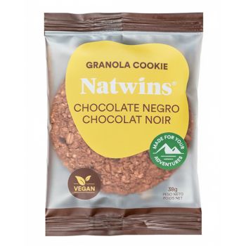 Natwins Granola Cookie de Chocolate Negro 38 gr. - Caja de 36 unidades