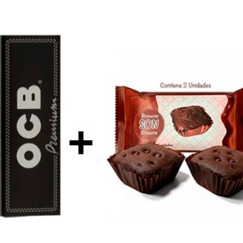 OCB Premiun 1.1/4 ( 0.25 € ) + Brownie SON 50 gr. ( 0.368 € )