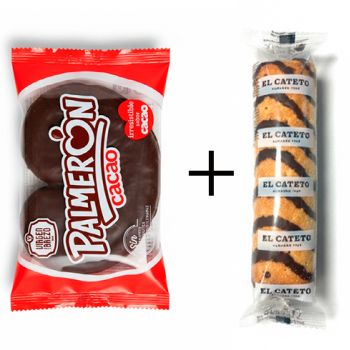 .Palmerón Cacao 65g. - Caja de 30 unidades + Caña de Chocolate XL 100 gr. - Caja de 2 Kilos