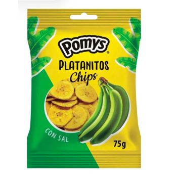 Pomys Platanitos Chips Salado 75 gr. - Caja 15 Unidades