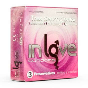 Preservat. 3 Sensaciones de 3 unidades ( Ultra fino + Acanalado + Punteado ) Caja 24 uds