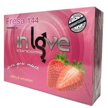Preservativos In Love Fresa - Caja de 144  Unidades para Vending al por Mayor 2