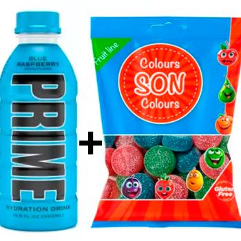 Prime Frambuesa Azul ( 0.99 € ) + GS. Colours ( 0.398 € )