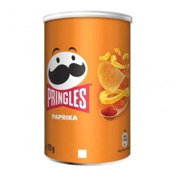 Pringles Sabor Paprika 70 gr. - Pack  12 unidades ( SIN PRECIO MARCADO )