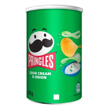 Pringles Sabor Sour Cream & Onion 70 gr. - Pack  12 unidades ( SIN PRECIO MARCADO )