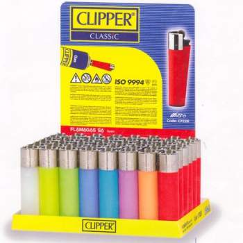 Promo Mechero Clipper Liso - Caja 48 unidades  Convending - Tienda Online  de Productos Vending