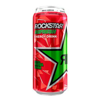 Rockstar Fresa Lima Zero Azúcar de 500 ml. - Caja de 12 unidades