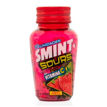 Smint Sours Fresa Con Vitamina C 49 G- Caja de 6 unidades