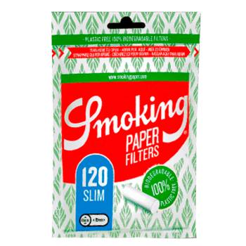 Smoking Filtros Algodón Slim 6mm (bolsa 120 filtros) - Caja 30 unidades