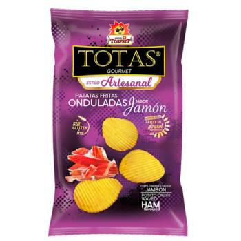 Totas Onduladas sabor Jamón 30 gr. - Caja de 24 unidades