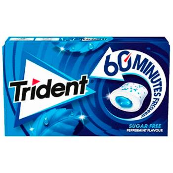 Trident 60 Minutos Peppermint 20 gr. - Caja 16 unidades
