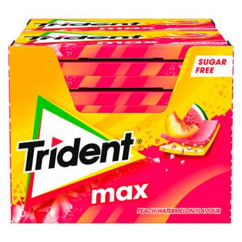 Trident Lámina Max Peach-Watermelon vending al por mayor