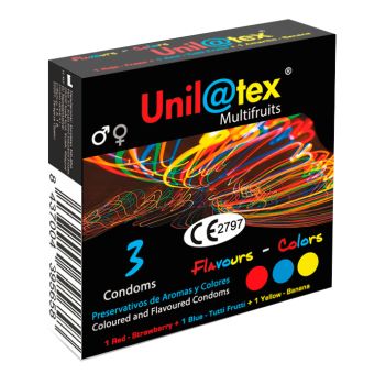 Unilatex multifrutas/tuti de 3 unidades
