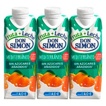 Zumo Fruta+Leche: Mediterráneo 330 ml. - Caja 24 unidades