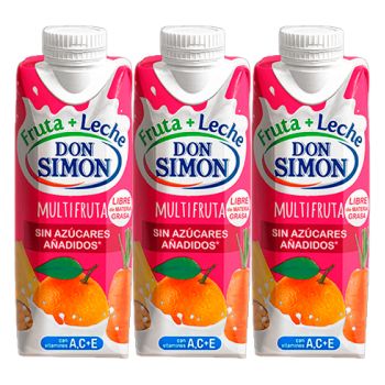 Zumo Fruta+Leche: Multifrutas 330 ml. - Caja 24 unidades
