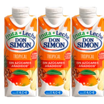 Zumo Fruta+Leche: Tropical 330 ml. - Caja 24 unidades